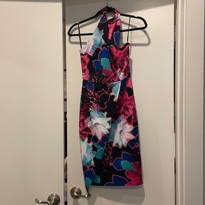 Lipsy London high neck floral midi dress